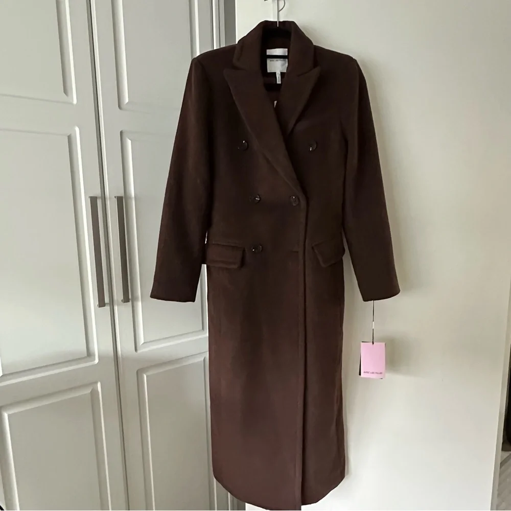 Avec Les Filles Chocolate Brown Coat - Picture 2 of 8
